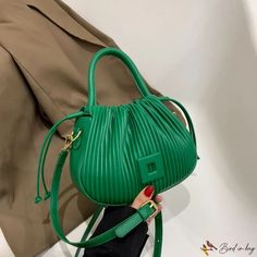 Bird in Bag - Retro large-capacity handbag female new fashion drawstring bucket bag single shoulder crossbody bag Large Capacity Green Bucket Bag, Chic Solid Color Crossbody Bucket Bag, Trendy Large Capacity Green Bucket Bag, Trendy Green Large Capacity Bucket Bag, Trendy Green Bucket Bag With Large Capacity, Chic Solid Color Bucket Bag, Chic Solid Color Bucket Bag With Double Handle, Chic Solid Color Double Handle Bucket Bag, Chic Large Capacity Bucket Bag For Fall