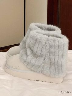 Lasaky - Stylish Womens Winter Boots with Round Toe, Faux Fur, and Leather Cuff Detail for Optimal Warmth and Comfort Womens Winter Boots, Womens Winter, Shoes Pink, Cuff Detail, Snow Boots Women, Winter Snow Boots