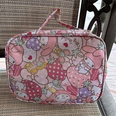 Nwot My Melody Travel Bag. Includes 3 Separate Compartments For Toiletry Items. My Melody Print Throughout. New Without Tags. My Melody Print, Sanrio Bags, Sanrio Bag, Sanrio Pink, Travel Toiletries, Walker Boots, Travel Pouch, My Melody, Large Tote Bag