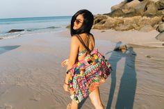 "This charming tote bag for lazy days at the beach and wandering around. It is made with an amazing piece of fabric woven by the HMONG hill tribes of Lanna Region (Northern Thailand). It features cotton lining, leather straps, a zipper closure and adorned with colorful hairs, pom poms. This bag will enhance your appearance. We buy materials from Hmong market and we design and sew by hand. Some of the bags we modify to improve the product. The Hmong tribes live in the North of Thailand and have o Sew By Hand, Boho Tote Bag, Boho Tote, Embroidered Tote Bag, Embroidered Tote, Northern Thailand, Mat Bag, Embroidered Bag, Lazy Days