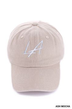 LA ( Los Angeles) Embroidered Vintage Washed Cap Hats ADJUSTABLE BRASS BUCKLE CLOSURE COMFORTABLE FIT CIRCUMFERENCE: 22-25", BRIM: 2.95" *COLOR MAY VARY SLIGHTLY DUE TO MONITOR RESOLUTION Material Composition: COTTON Navy And Brown, Brass Buckle, One Shoulder Tops, Navy Color, Beige Color, Black Maxi Dress, Fashion Tops, Brown Color, Dress Accessories