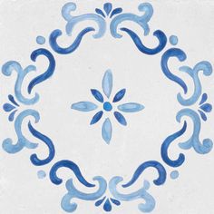 mestral flower 22x22cm pattern porcelain tile lifestyle Shower Floor Tile, Italian Tiles, Hand Painted Tiles, Tile Trim, Tile Stores, Pool Tile, Handmade Tiles, Painting Tile, Pottery Painting