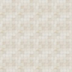 a white tiled wall with small squares on the top and bottom, as well as an area for text