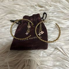 Euc Louis Vuitton Pierced Earrings Brass And Peach Accents With Small Lv Dangles In Center Of Hoops 2.25” Hoops Hard To Find Authentic With Dust Bag Luxury Dangle Hoop Earrings, Luxury Diamond Hoop Earrings, Louis Vuitton Jewelry, Pierced Earrings, Gold Hoop, Gold Hoop Earrings, Authentic Louis Vuitton, Earings Piercings, Dust Bag