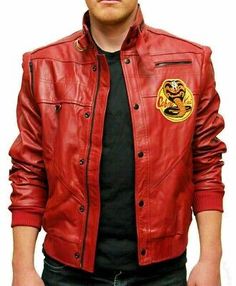 Great shopping ideas for THE KARATE KID JOHNNY LAWRENCE COBRA KAI MEN'S RED BIKER REAL LEATHER JACKET, Fashion Mens Coats Jackets Karate Kid Johnny Lawrence, Snake Patch, Johnny Lawrence, Halloween Jacket, Christmas Jacket, The Karate Kid, Karate Kid Cobra Kai, Kid Cobra, Outfits Hombre