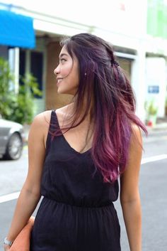 best asian hairstyles with highlights Hair Colour Purple Highlights, Hair Colour Burgundy Highlights, Asian Hair Dye Ideas Colour, Brown Underlights, Hair Colour For Black Hair, Girls Hair Color Ideas, Hair Colour Ideas For Black Hair, Purple Highlights Black Hair, Long Hair Colour