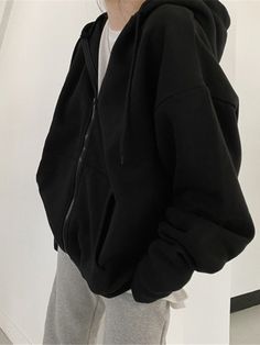 Casual Cardigan For Streetwear, Solid Casual Cardigan For Streetwear, Hooded Cardigan For Spring Streetwear, Spring Hooded Cardigan For Streetwear, Trendy Solid Color Sweatshirt For Winter, Trendy Solid Color Winter Hoodie, Trendy Solid Color Winter Sweatshirt, Solid Color Long Sleeve Sweatshirt With Zipper, Trendy Long Sleeve Solid Color Hoodie