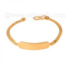 Classic #baby #IDbracelet with plain #gold plate crafted on a flat 22 karat yellow gold chain, a style that is suitable for both infant boys and girls. It secures with S hook closure. - See more at: https://www.rajjewels.com/22-k-yellow-gold-id-plate-baby-bracelet-s.html#sthash.X7jiTaNr.dpuf Id Bracelets, Yellow Gold Chain