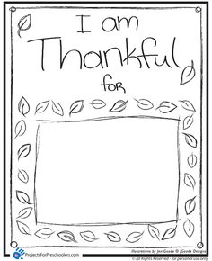 a coloring page with the words i am grateful for