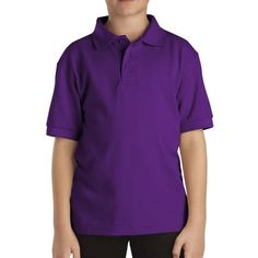 Basic items made better. Polo shirts with a bit of stretch for extra mobility and comfort. Perfectly matched for school and a daily wardrobe. No scratchy materials, just a soft pique polo shirts, perfect as a school uniform. Size: 20.  Color: Purple.  Gender: unisex.  Age Group: kids.  Pattern: solid. Fitted Polo Shirt For School, Fitted Solid Polo Shirt For School, Classic Solid Polo Shirt For School, Basic Solid Color Polo Shirt For School, Basic Solid Polo Shirt For School, Basic Cotton Polo Shirt For School, School Collared Polo Shirt, Basic Cotton School Polo Shirt, Basic Solid Color T-shirt For School