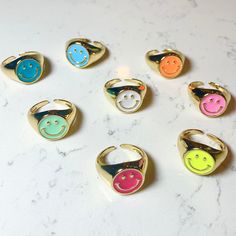 Dainty gold stacking ring. Colorful, Funny - perfect for summer! So simple and chic. Bridesmaid, Friend, Bestie, Sister or birthday gift. Super dainty and feminine. Perfect everyday ring Size： around 6.5 Trendy Gold Enamel Open Ring, Trendy Gold Open Enamel Ring, Trendy Gold Open Ring, Trendy Gold Enamel Ring For Gifts, Gold Rings For Summer Gift, Trendy Gold Enamel Ring As Gift, Trendy Gold Enamel Ring Perfect As A Gift, Gold Rings As Summer Gift, Summer Gift Gold Rings