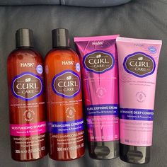 Hask Curl Care Hair Product Bundle: Moisturizing Shampoo (12 Fl. Oz); Detangling Conditioner (12 Fl. Oz); Curl Defining Cream (6.7 Fl. Oz); Intensive Deep Conditioner (6.7 Fl. Oz). All New, Unopened And Unused. Hask Curl Care, Hask Hair Products, Hair Curling Cream, Curl Care, Curl Defining, Curl Defining Cream, Curl Cream, Hair Product, Perfume Lover