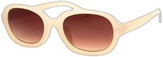 Classic Wayfarer Sunglasses For Spring, Classic Sunglasses With Uv Protection For Spring, Classic White Sunglasses For Spring, Trendy Cream Polarized Sunglasses, Retro Beige Sunglasses For Summer, Vintage Beige Sunglasses For Summer, Casual Beige Sunglasses For Spring, Trendy Cream Sunglasses With Gradient Lenses, Classic Beige Sunglasses For The Beach