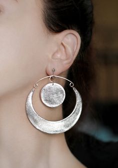 Crescent earrings Inspirational gift Sun and moon Clip on earrings Light silver dangle earring Large earring Big statement jewelry Cool https://www.etsy.com/listing/608910144/crescent-earrings-inspirational-gift-sun?utm_source=crowdfire&utm_medium=api&utm_campaign=api Nickel-free Crescent Jewelry, Elegant Moon-shaped Silver Earrings, Elegant Silver Moon-shaped Earrings, Elegant Half Moon Metal Earrings, Silver Moon Phase Dangle Jewelry, Silver Dangle Jewelry With Moon Phase Details, Elegant Moon-shaped Metal Earrings, Elegant Moon Shaped Metal Earrings, Unique Silver Dangle Clip-on Earrings