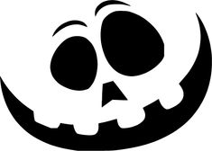 a black and white image of a jack o lantern