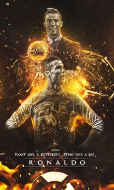 the movie poster for ronaldo and ronaldo, which is featured as two men in suits