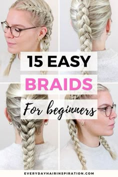 Braids For Beginners, Braiding Your Own Hair, Beautiful Braided Hair, Remodel Kitchen, Easy Braids