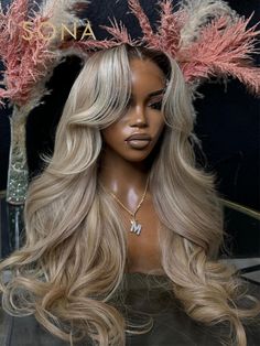 Ombre Ash Honey Blonde13x6 HD Transparent Lace Frontal Wig Human Hair 13X4 Lace Front Human Hair Wig Balayage Hair Wig, Hair Styles Clips, Ashy Blonde Hair, Ashy Blonde, Human Hair Wigs Blonde, Lace Fronts, Hairstyle Inspo, Wig Human Hair