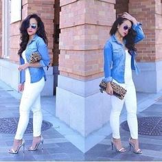 Elegante Casual, Mode Casual, Ținută Casual, Looks Style, White Pants, Mode Outfits, Outfits Casuales