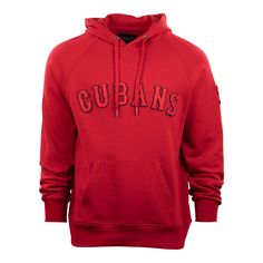 a red hoodie with the word cubs on it