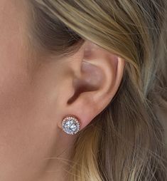 Wedding Earrings, Wedding Jewelry, bridal earrings, drop earrings, dangle earrings, swarovski earrings MATERIALS & MEASUREMENTS: - 18K White Gold, Gold, Rose Gold over brass - Cubic Zirconia Pave Crystal - Diameter 0.4 in (1 cm) - Hypoallergenic post MATCHING JEWELRY ► Bracelet B203 - https://www.etsy.com/listing/565870850/ ► Bracelet B256 - https://www.etsy.com/listing/509252336/ ► Necklace N524 - https://www.etsy.com/listing/542000409/ ► Back Necklace NB051 - https://www.etsy.com/listing/6 Dainty Rose Gold Necklace, Gold Necklace Pendant, Wedding Earrings Studs, Bridal Statement Earrings, Romantic Earrings, Bridesmaid Gifts Jewelry, Halo Earrings Studs, Jewelry Crystal, Jewelry Bridal