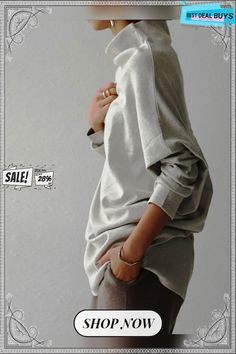 Long Sleeve Cotton-blend Sweatshirt Gray Plain Tops For Winter, Gray Plain Winter Tops, Plain Gray Winter Tops, Winter Plain Gray Tops, Winter Solid Color Relaxed Fit Tops, Oversized Heather Grey Winter Top, Oversized Solid Funnel Neck Top, Oversized Funnel Neck Solid Top, Solid Color Oversized Top With Funnel Neck