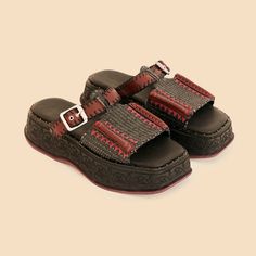 New Beautiful Farm Rio Platform Mule Sandals In Size 10. These Have Reached Their Lowest Price Point. Final Sale. Pretty Sandals, Platform Mules, Beautiful Farm, Mule Sandals, Summer Sandals, Farm Rio, Sandals Summer, Dream Wardrobe, Loafer Shoes