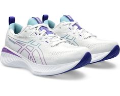 ASICS GEL-Cumulus® 25 | Zappos.com Moisture-wicking Nylon Running Shoes, Nylon Running Shoes With Ventilation, White Dynamic Nylon Running Shoes, Dynamic White Nylon Running Shoes, White Nylon Running Shoes For Sports, White Technical Nylon Running Shoes, Technical White Nylon Running Shoes, Asics Gel Cumulus, Running Shoes Asics