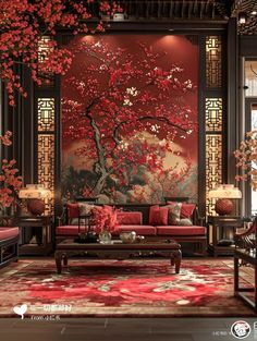 Japan Aesthetic Home Decor, Vietnamese Style Interior, Chinese Warm Pavilion, Ancient Chinese Architecture Interior, Circle Doorway, Chinese Room Aesthetic, Chinese Home Interior, Ancient Chinese Room, Chinese Palace Interior