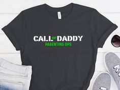 Description: Call of daddy parenting ops shirt, Dad tshirt, Gift for dad shirt, Funny daddy shirts, family tees, daddy tee, gift for hubby, Call of daddy Materials: Ringspun cotton, soft cotton, cotton,  HOW TO ORDER  1-) Check and Review all Photos. 2-) Select Your T-Shirt Size and T-Shirt Color from drop down menus. 3-) Select Your Design Print Color from images. 4-) Choose Quantity. 5-) Click ADD TO CART. You can go back and add a different color for your family members or you can complete th Black T-shirt For Father's Day Parenting, Black T-shirt For Father's Day, Gifts For Hubby, Dad Tshirt, Papa Shirts, Papa Shirt, Family Tees, Marble Colors, Gift For Dad