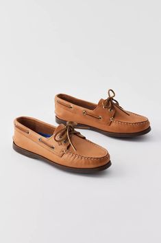 Sperry Authentic Original Boat Shoe | Urban Outfitters Brown Slip-on Boat Shoes With Stitched Sole, Brown Stitched Sole Slip-on Boat Shoes, Brown Leather Boat Shoes For Boating, Brown Leather Footbed Boat Shoes, Classic Leather Loafers For Boating, Brown Boat Shoes With Stitched Sole And Plain Toe, Classic Boat Shoes With Stitched Sole For Boating, Brown Boat Shoes With Plain Toe And Stitched Sole, Classic Moccasins With Rubber Sole For Boating