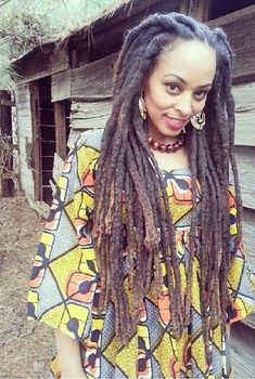 100 Unconventional dredlock styles. Who rocked it? Who sucked at it? | Nekita ink Long Dreadlocks, Twisted Hair, Natural Hair Inspiration, We Are The World, Locs Hairstyles