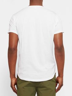 Shop ORLEBAR BROWN OB-T Slim-Fit Cotton-Jersey T-Shirt, Explore the latest in-season ORLEBAR BROWN collection today on MR PORTER White Jersey T-shirt For Summer, Fitted Graphic Print Jersey T-shirt, Fitted Jersey T-shirt With Graphic Print, White Jersey T-shirt, Fitted Short Sleeve Jersey T-shirt, Fitted White Graphic Tee, White Graphic Print Jersey Tops, Casual White Jersey Top, White Short Sleeve Jersey Top