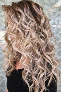 Balayage Hairstyle, Ideas Illustration, Blonde Balayage Highlights, Blond Balayage, Blonde Curly Hair, Styles Ideas, Balayage Hair Blonde, Permed Hairstyles