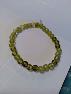 strectchy cord jade green bracelet Green Bracelet, Jade Bracelet, Jade Green, Arm Band, Jade, Jewelry Bracelets, Etsy Accessories, Accessory Gift, Beaded Bracelets