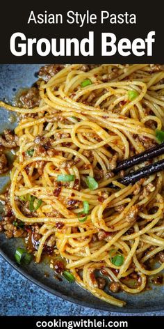 Bored of the red tomato sauce pasta? Try these Asian-style ground beef pasta.