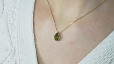 For Sale on 1stDibs - 14 kt Gold Necklace with Peridot Gold color: Yellow Dimensions: 42 cm Width Total weight: 3.22 grams Set with: - Peridot Cut: Pear total weight: 3.19 ct Green Drop Necklaces In Fine Jewelry Style, Formal Yellow Gold Peridot Necklaces, Formal Yellow Gold Peridot Necklace, Yellow Gold Peridot Teardrop Jewelry, Handmade 14k Gold Green Necklace, Handmade Green 14k Gold Necklace, Green Pear-shaped May Birthstone Necklaces, Formal Green 14k Gold Necklace, Green 14k Gold Pear-shaped Jewelry