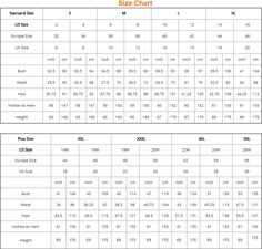 the size chart for women's shoes