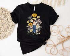 Trendy Fashion Harry Styles T-Shirt, Harry's House T-Shirt BLACK, women's tops Harry Styles Shirt, Floral T Shirt, Harry Styles Merch, Harry's House, You Are Home, Western Shirts, Fashion Tops, Unisex Shirt, Unisex Fashion