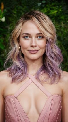 Hair Color Peekaboo, Fun Summer Hair, Peekaboo Hair Colors, Peekaboo Color, Summer Blonde Hair, Peekaboo Hair, Blonde Waves, Blonde Hair With Highlights