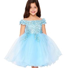 Let Your Daughter Feel Like An Ethereal Princess In This Beautiful Gown! Embroidered With Flowers From The Bodice To The Skirt, This A-Line Silhouette Gown Was Created For The Sweetest Childhood Memories. Another Voluminous Accent Is A Tulle-Layered Skirt Designed To Catch All The Eyes And Compliments. Let Your Small Princess Have This Stunning Piece In Her Closet And Be Able To Express Her Unique Style In The Best Way She Could. Category: Party Dresses Fabric: Lace, Tulle & Cotton Content: 100% Polyester / 100% Cotton Color: Blue Tag: Beadings, Dresses, Embellishment, Embroidery, Evening Gowns, Gowns, Kids, Little Girls, Sequin, Sleeveless, Tank Straps, Wedding Style Ethereal Princess, Spring Formal Dresses, Embellishment Embroidery, Purple Girls Dress, Vintage Baby Dresses, Pink Tulle Dress, Toddler Flower Girls, Dress For Kids, Girls Holiday Dresses