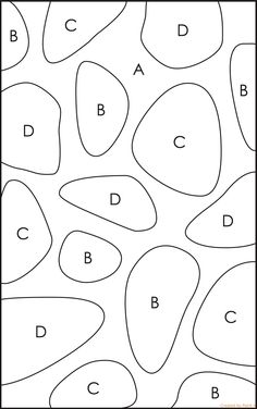 a coloring page with the letter b in black and white, which includes an image of rocks