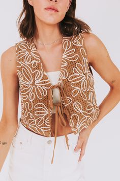 Caramel Round-Up Vest