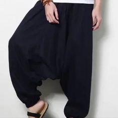 New With Tags Size: Medium Black High-Waist Stretchy Baggy Parachute Pants / Harem Trousers Palazzo Pants "Aladdin" Pants "Mchammer" Pants Drop-Crotch Trouser "Pantsgenie" "Genie Pants” “Elephant Pants” “Parachute Pants” “Sarouel Pants” “Thai Pants” “Pantaloons” “Bloomers” Baggy Hippie Gypsy Boho High Yoga Beach Dance Leggings Nwt Purchased These, New With Tags, During A Posh Show From Faithwarrior.. ( I Just Don't Need Them For What I Thought I May.) The First Photo Is A Stock Photo Just To Sho Baggy Parachute Pants, Beach Dance, Sarouel Pants, Thai Pants, Genie Pants, Black Palazzo Pants, Dance Leggings, Yoga Beach, Elephant Pants