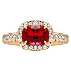 Mark Henry, Rare Colors, Alexis Bittar Jewelry, Red Spinel, Diamond Cocktail Ring, Magnificent Century, Diamond Cocktail Rings, Alexis Bittar, Cocktail Ring