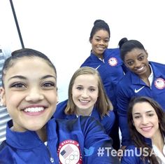 Simon Biles Gymnastics, Group Balances Gymnastics, Gymnastics Meet, Gymnastics Facts, Olympic Winners, Gymnastics Images, Ncaa Gymnastics Women, Usa Gymnastics Team, Laurie Hernandez