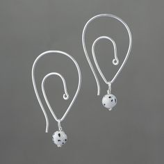 This unique scroll tear drop hoop earrings are handmade using sterling silver wire. The dimension of the earrings is 1 inch, 25mm. (including the length of hook) ;-) My contact number: 626-379-1904. Please contact me if you would like to order multiples or customize a design for your special event, I will be pleased to give you a discount on a quantity order. ;-) Purchases will be shipped within 1-3 business days. In case of occasional shortage of beads material, purchases will be shipped in a w Handmade Sterling Silver Drop Hoop Earrings, Silver Sterling Silver Teardrop Wrap Earrings, Silver Teardrop Sterling Silver Wrap Earrings, Silver Sterling Teardrop Wrap Earrings, White Sterling Silver Hoop Earrings For Anniversary, Unique White Hoop Earrings With Ear Wire, White Sterling Silver Hoop Earrings As Gift, Silver Small Hoop Teardrop Earrings With Ear Wire, Anniversary White Sterling Silver Hoop Earrings