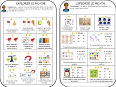 an image of a french language activity for children to learn how to use the symbols and numbers