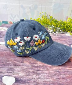 Custom Embroidery Summer Baseball Cap, Custom Embroidered Summer Hats With Adjustable Fit, Custom Embroidered Summer Baseball Cap, Summer Snapback Hats With Custom Embroidery, Cotton Brimmed Baseball Cap For Spring, Custom Embroidered Baseball Cap For Summer, Spring Cotton Brimmed Baseball Cap, Summer Embroidered Trucker Hat, Casual Summer Hats With Custom Embroidery