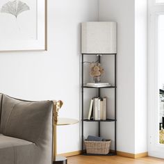 You'll love the Yiu 3 Tier Corner Shelf  LED Floor Lamp at Wayfair - Great Deals on all Lighting products with Free Shipping on most stuff, even the big stuff. Bookshelf Lamp, 3 Tier Corner Shelf, Shelf Floor Lamp, Tall Bookshelf, Shelf Lamp, Novelty Floor Lamp, Corner Floor Lamp, Linen Lampshade, Column Floor Lamp